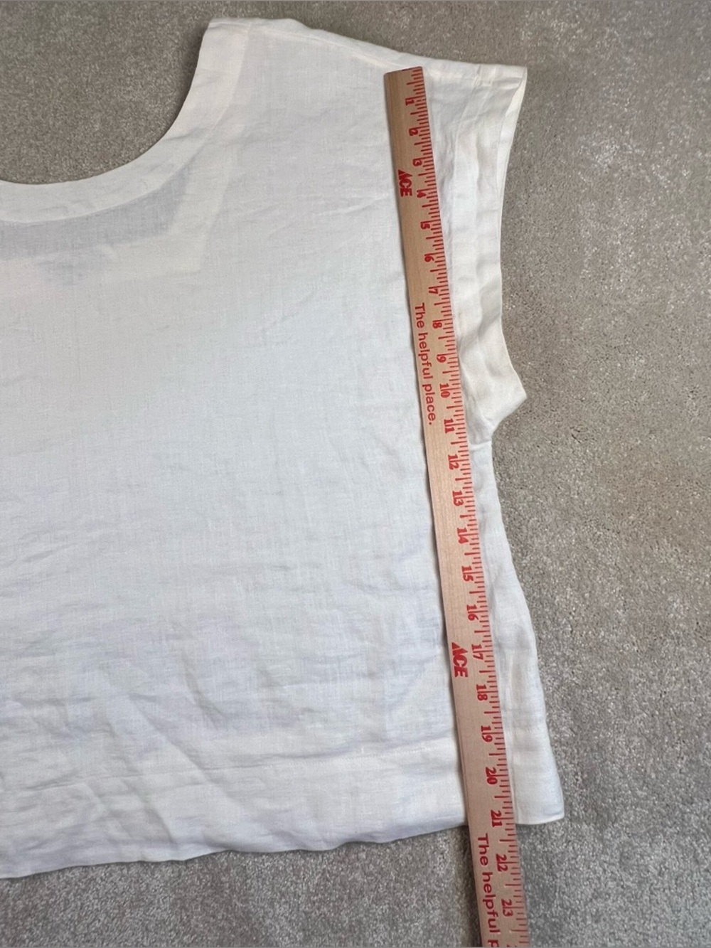 Madewell 100% Linen Shirt Short Sleeve Off White Lightweight Women's XL - Picture 3 of 7
